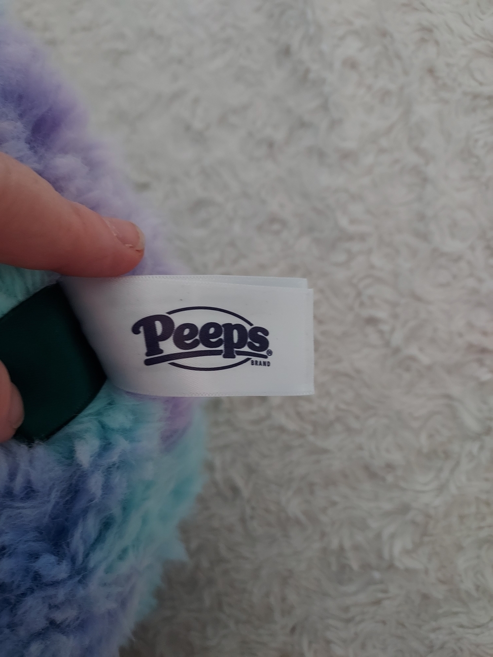 Peeps Pastel Tie-dye Bunny Plush Marshmallow Pillow Aqua, Lavender, Sky Blue - Picture 7 of 11